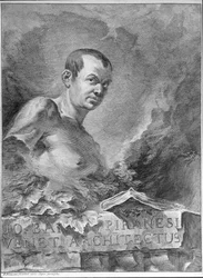 Porträt von Giovanni Battista Piranesi (1720-78), 1750